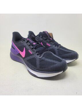 Nike Structure 25 Black Anthracite Field Purple Fuchsia Men's Size 10 DJ7883-010